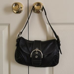 coach vintage shoulder bag black